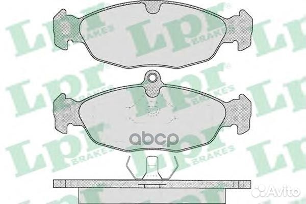 Колодки тормозные дисковые 05P599 Lpr