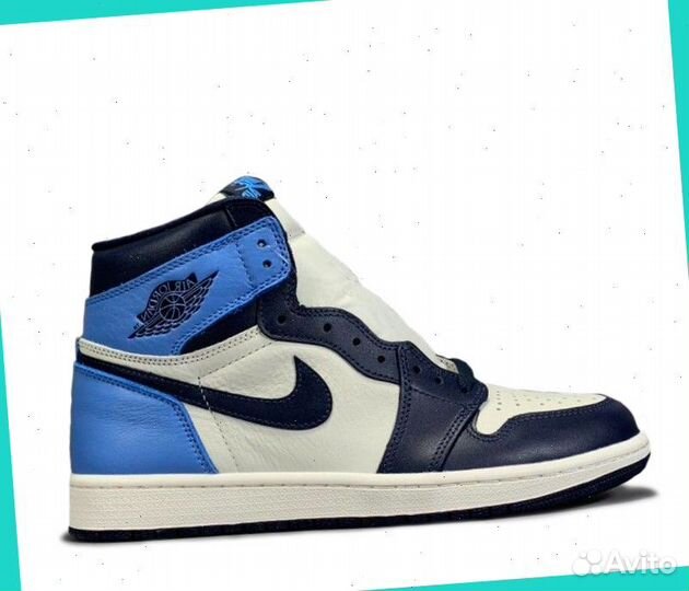 Кроссовки Nike Air Jordan 1 Retro High Obsidian f-7326