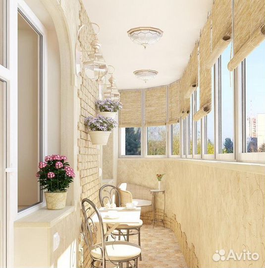 Остекление балкона под ключ