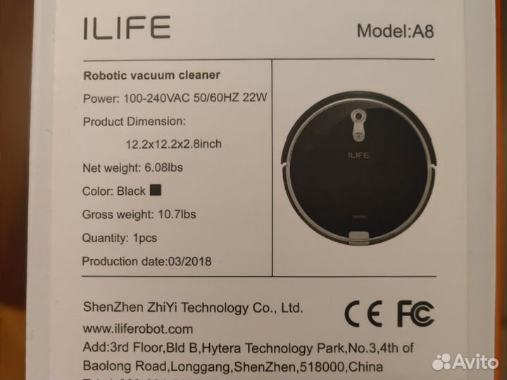 Робот пылесос life a8