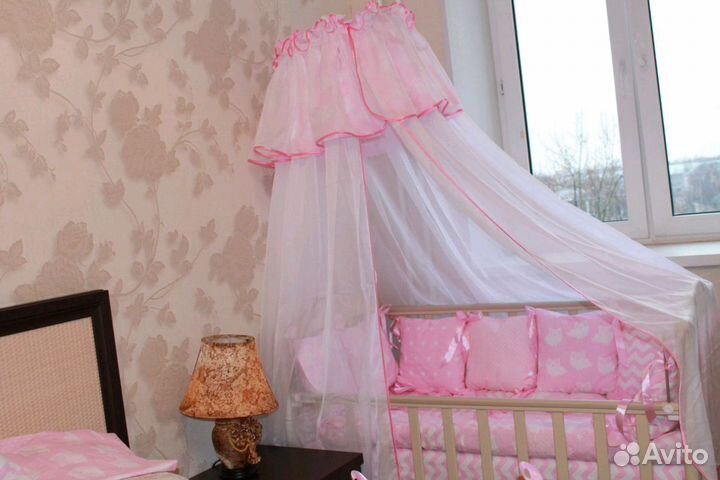 Комплек ручной работы в кроватку