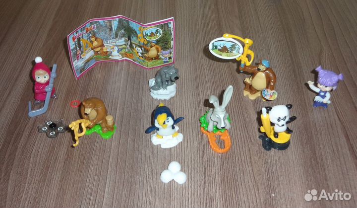 Маша И медведь. полная серия 2019 г. киндер 8 шт