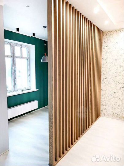 Перегородка декоративная. Реечная перегородка