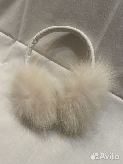 Наушники мех, кожа тёплые