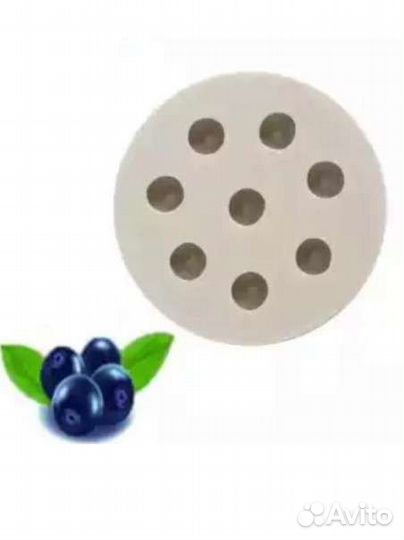 Молд силиконовый 3D ягоды, орео, макарун, пельмени