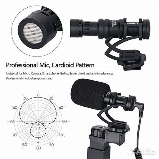 Сomica CVM-VM10 -K2 микрофон с настольной треногой