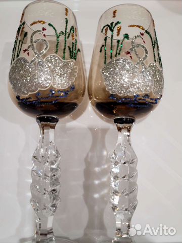 Бокалы для вина свадебные