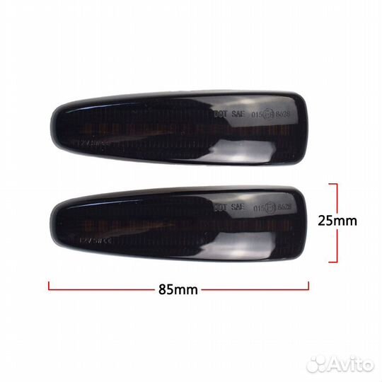 Динамические повторители led Mazda/Mitsubishi/Opel