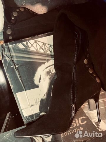 Сапоги новые замша