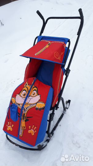 Детские санки коляска