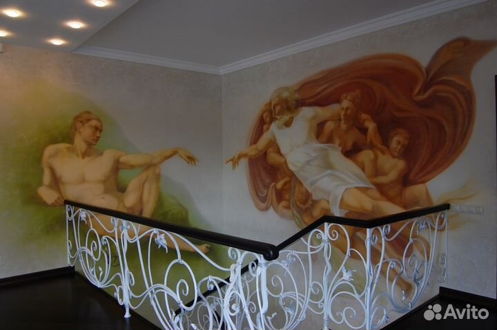 Роспись стен. Профессиональный художник. Картины д