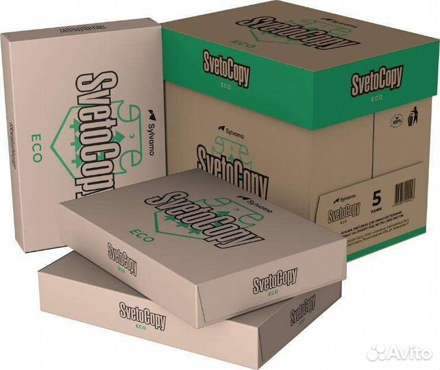 Бумага SvetoCopy А4 80 г/м2 белая и неотбеленная