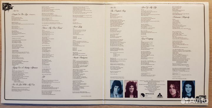 Винил Queen A Night AT The Opera 1975 1st UK issue