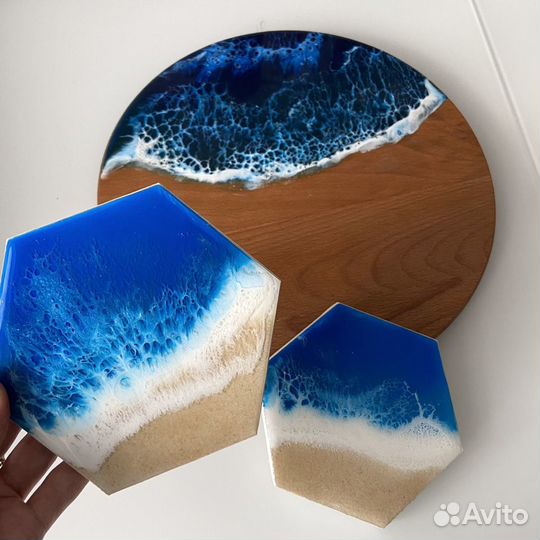 Подстаканник/подставка из эпоксидной смолы