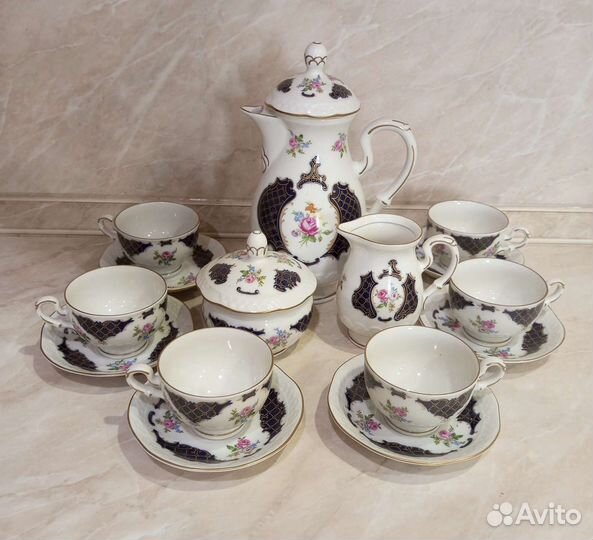 Сервиз кофейный ГДР, Япония, Рига