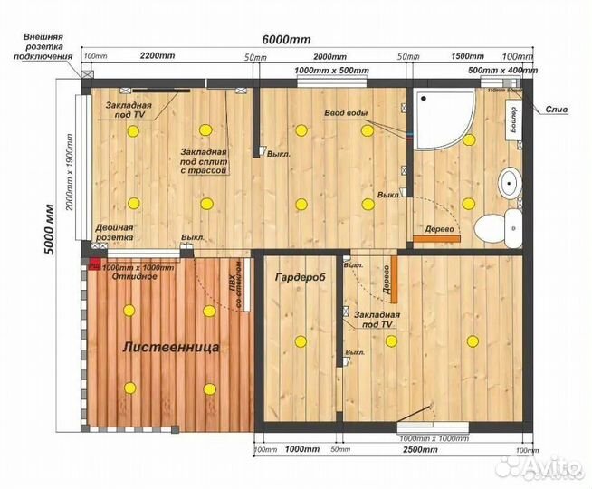 Дом 6х5 с террасой DO-8911