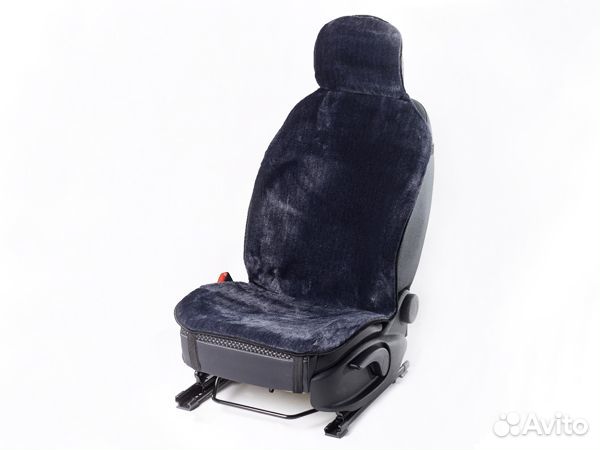 Накидки на сиденья искусственный мех серый, на