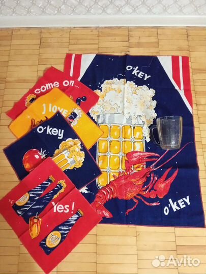 Пивная кружка с салфетками