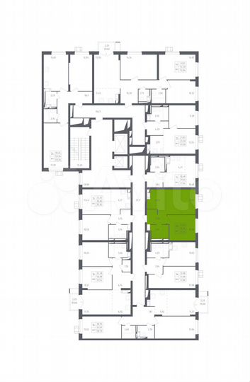 2-к. квартира, 35,8 м², 15/17 эт.