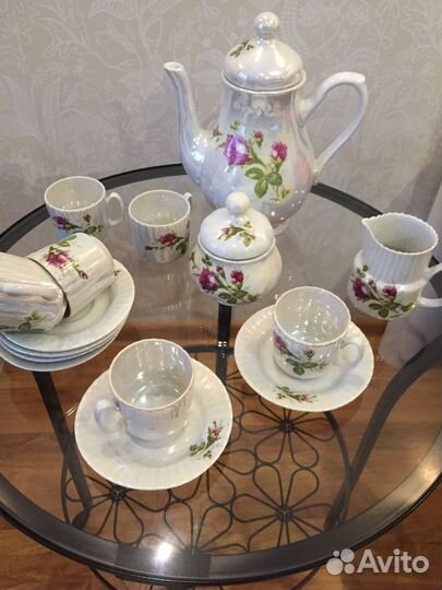 Кофейный фарфоровый сервиз