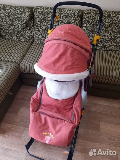 Детские санки коляска Nika