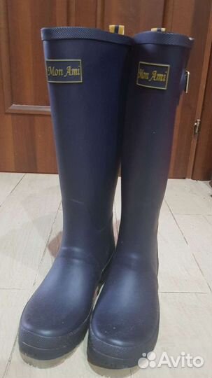 Резиновые сапоги высокие женские, р.37