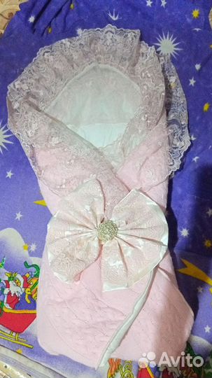 Конверт на выписку для девочки зима