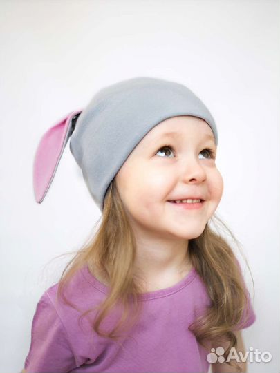 Шапка с ушками детская