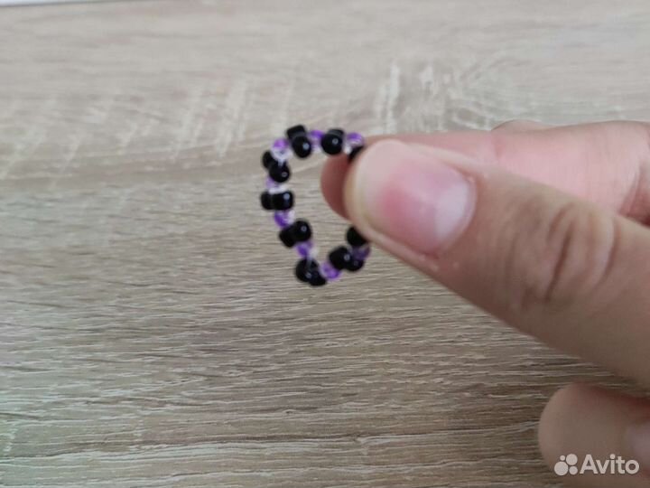 Кольца из бисера 2 штуки