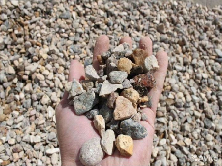 Щебень гравийный доставка от 20 мешков