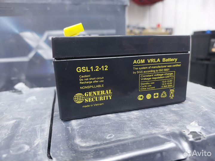 Аккумулятор GSL 1,2-12 general security