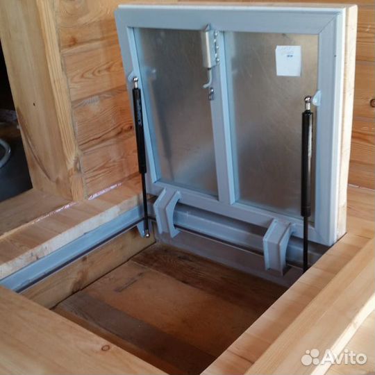 Люк в подвал, амортизаторы, простая установка