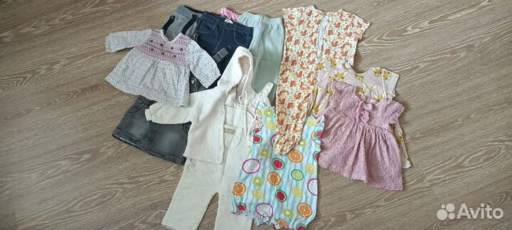 Детские вещи пакетом для девочек 74 80