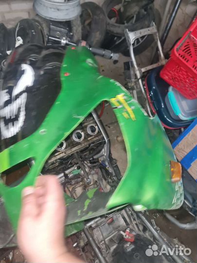 Kawasaki zx6r zx9r морда обтекатель передний