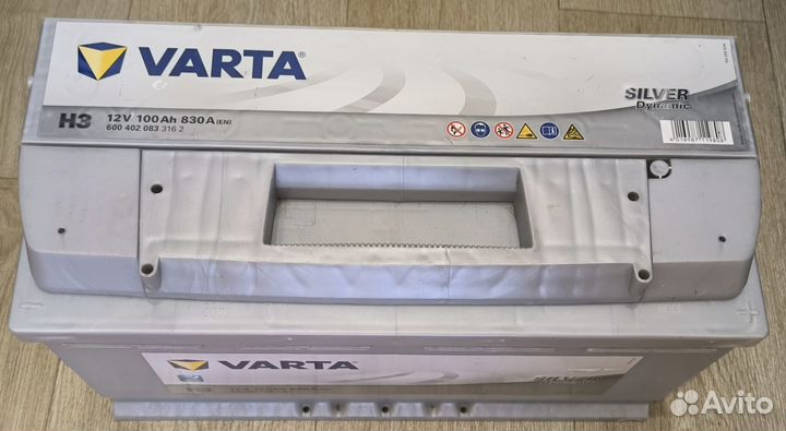 Аккумулятор varta Silver Dynamic 12V 100Ah 830A 60