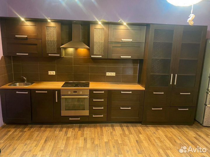 Кухонный гарнитур с техникой кухня прямая 420см