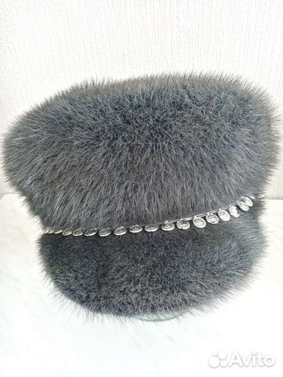 Шапка норковая женская