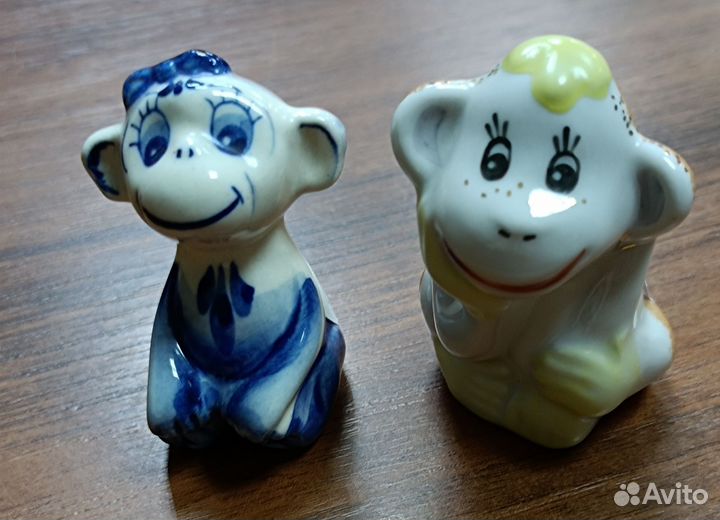 Статуэтка обезьянка фарфор