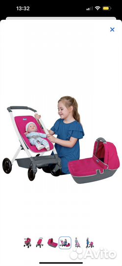 Коляска для кукл 2 в 1