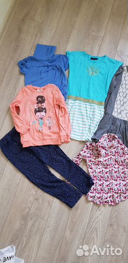 Вещи для девочки пакетом р.116-122