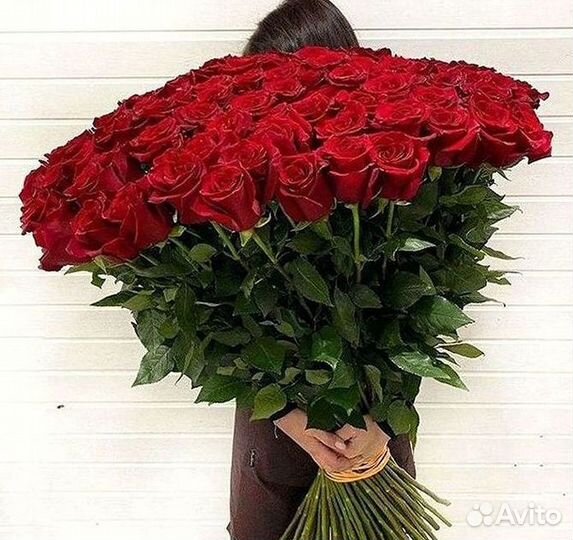 Розы высокие Доставка цветов