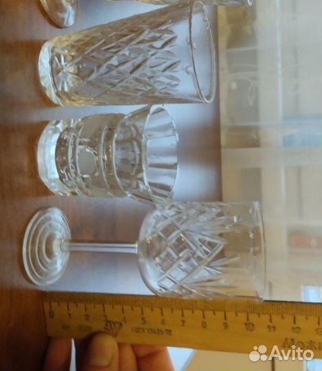 Набор хрустальных рюмок СССР