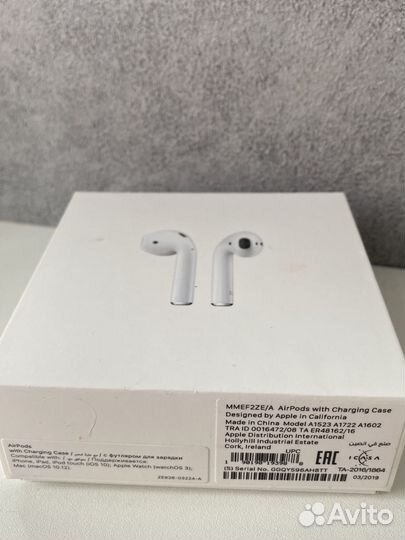 Кейс от Наушников apple earpods 1 поколения