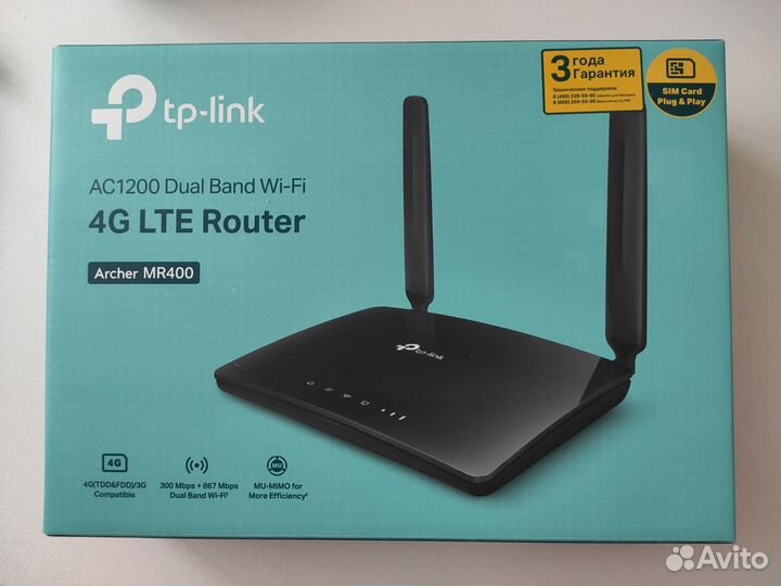 Wi-Fi Роутер 4G TP-link Archer MR400