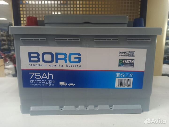 Аккумулятор автомобильный borg