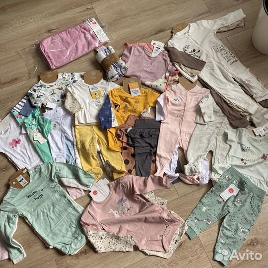 Пакет новых вещей для девочки 56-92 размер
