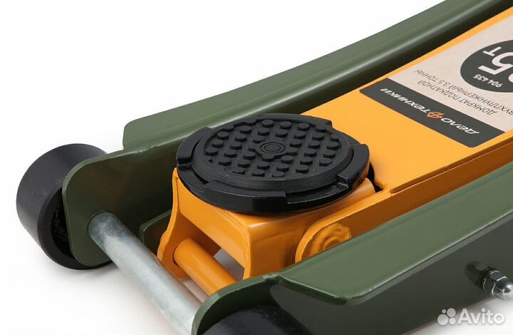 Домкрат подкатной двухплунжерный 3т Дело Техники