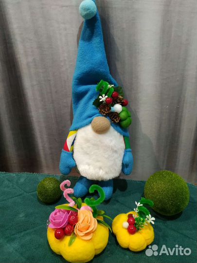 Осенний гном+ тыковки в подарок