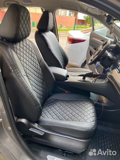 Чехлы Haval F7/ F7X Экокожа ромб Автопилот