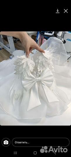 Детское нарядное платье 80 размер